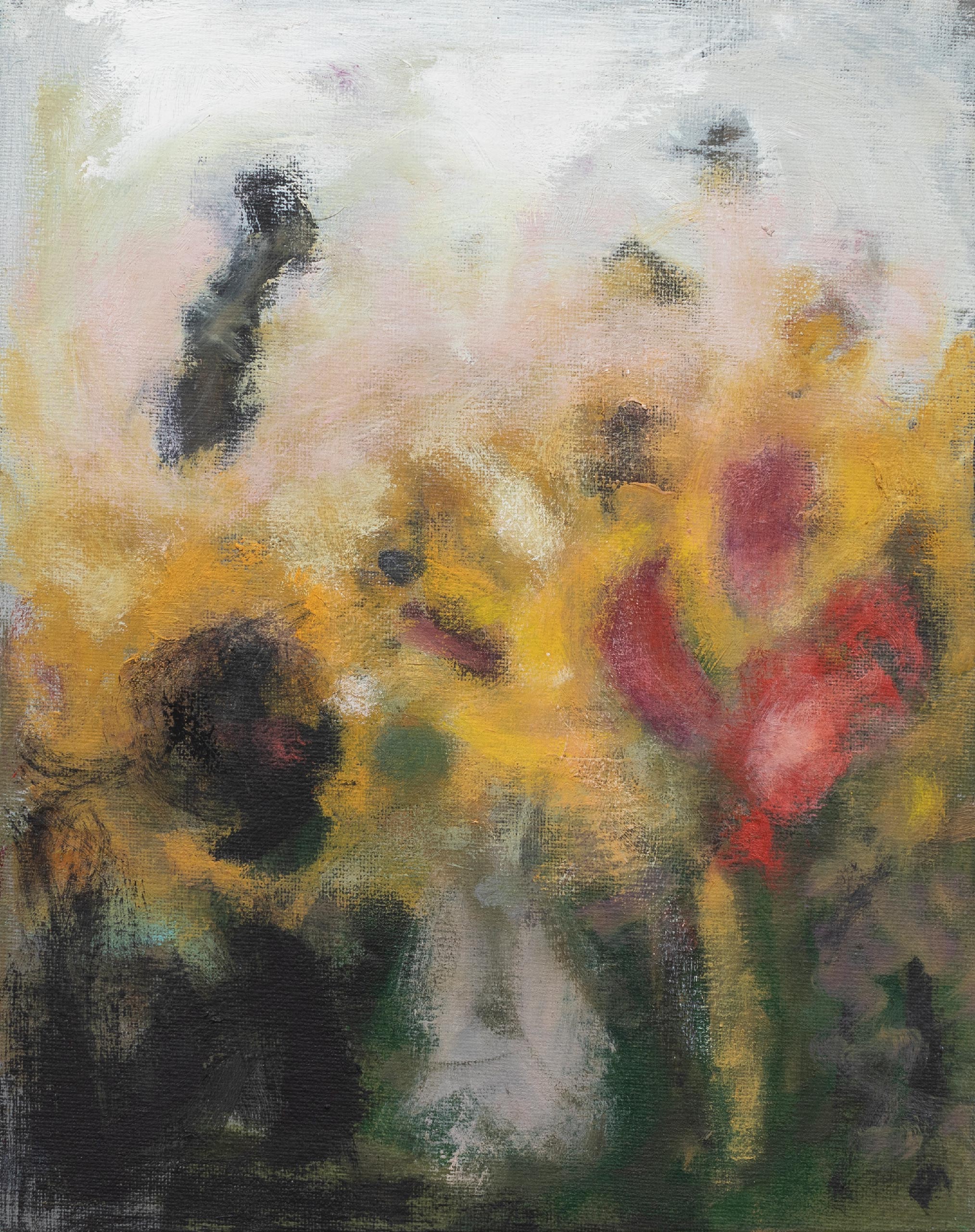 Butterflies and the boogie man, Oil on canvas, 2020, 30 × 24 cm