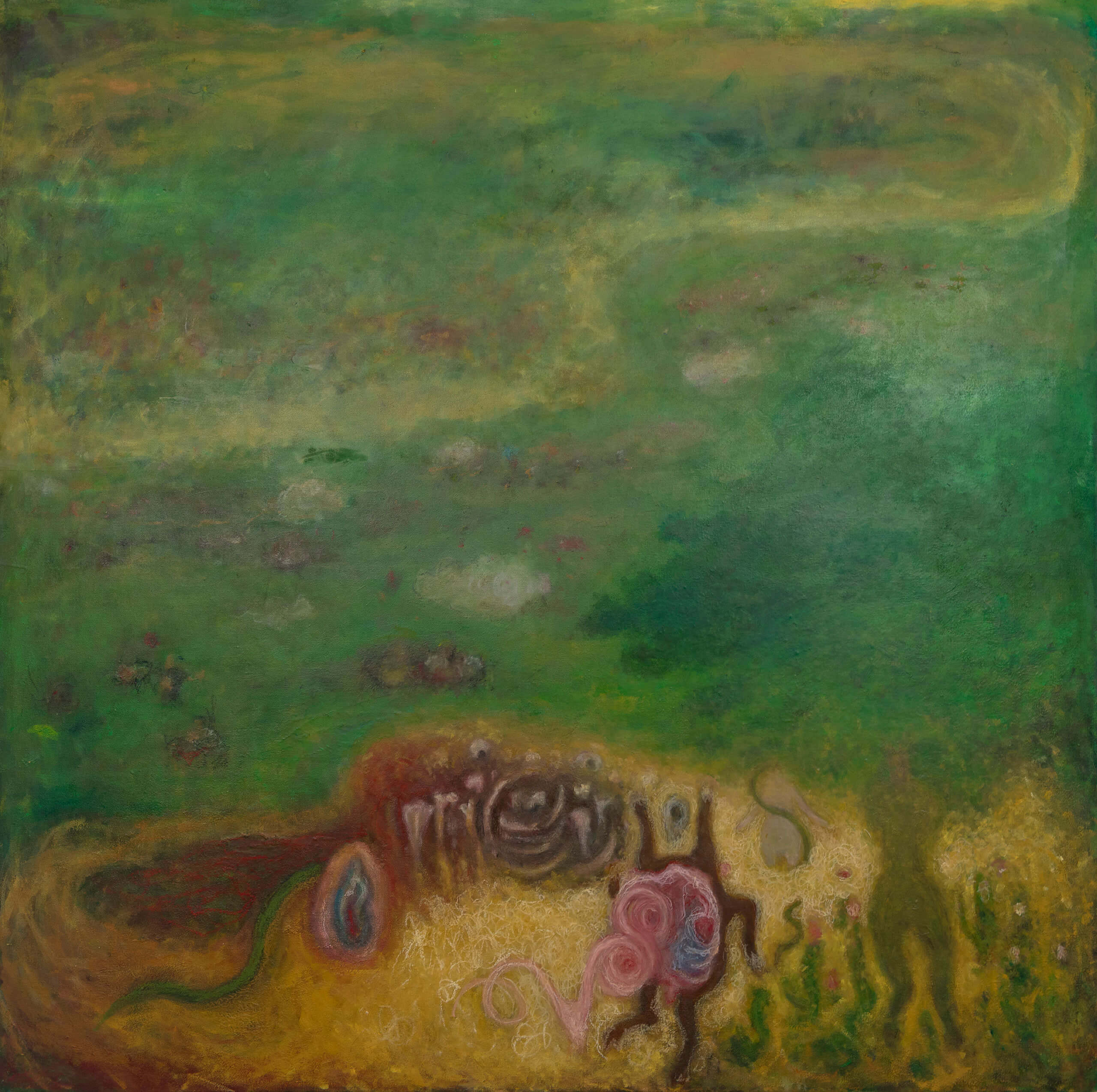 Unnatural instinct, Oil on canvas, 2021, 135 x 135 cm